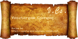 Vesztergom Csongor névjegykártya